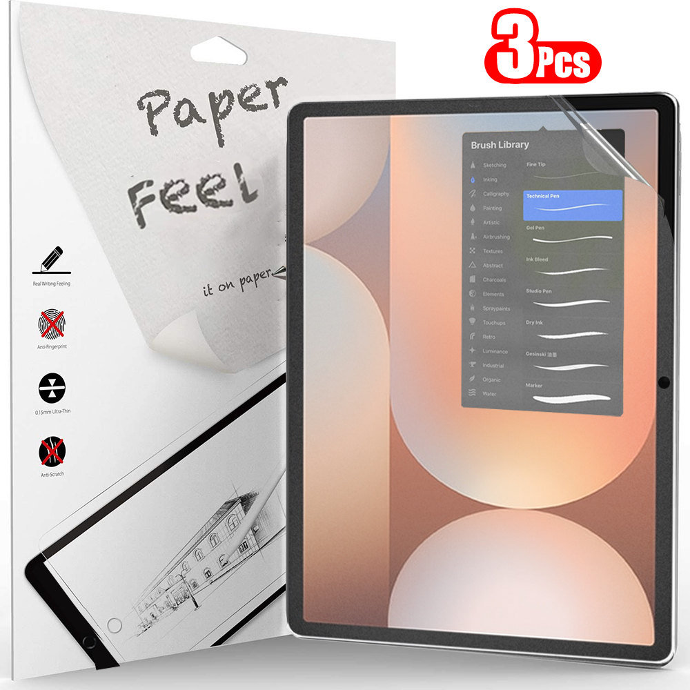 3 szt. Papierowa osłona ekranu do Samsung Galaxy Tab S10 Ultra Plus S10 + Folia bez szkła