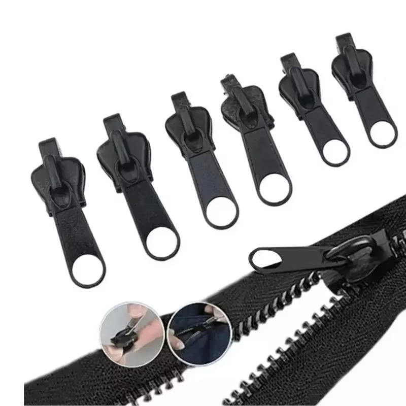 6Pcs Universal Detachable Repairing Zippers DIY Sewing Backpacks Purses Repair Zipper Head Replacement Zippers New Design