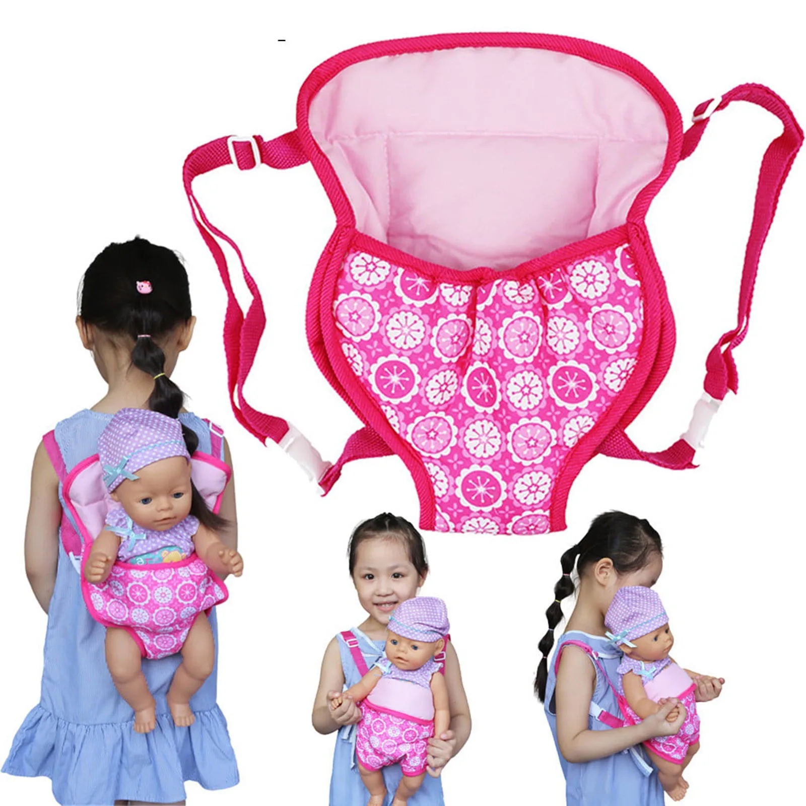 Dolls Out Going Carry Bag Backpack Strap 43cm 45cm Newborn Doll Clothes Accessories,Children's Bag,Christmas Birthday Gift