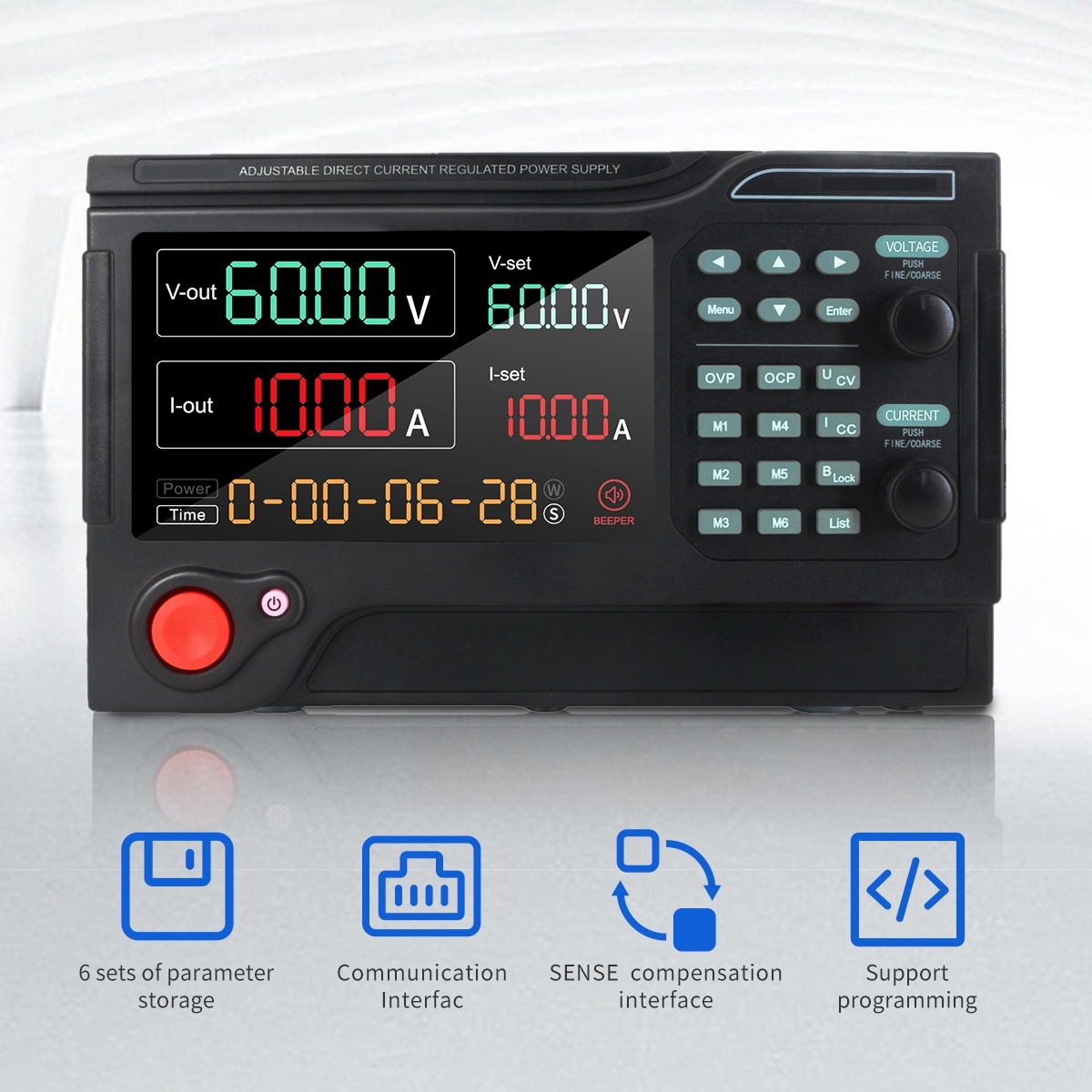DC 30V 50V 60V 100V 120V 150V 220V 300V 500V 600V 800V 3A 5A 6A 10A 20A 30A 50A 60A 80A 100A 150A 200A, Fonte de Alimentação de Laboratório