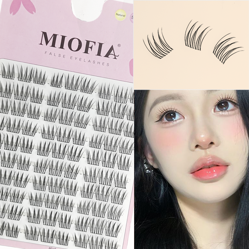 1/box 90 clusters idol False Eyelashes Black Natural Manga Lashes Anime Eyelashes Large Capacity Lashes Extension Chinese Makeup