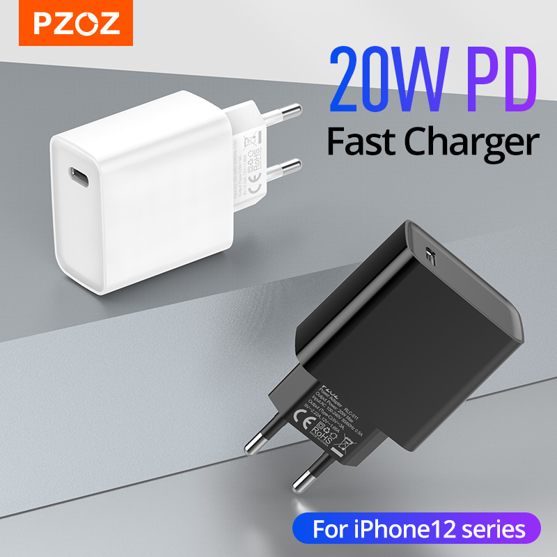 Устройство для быстрой зарядки PZOZ, USB Тип C, 38 Вт, 20 Вт, PD 3,0 QC 3,0 , Двойной разъем для зарядного устройства, Скачать iPhone 14 13 12 11 Pro Max Plus