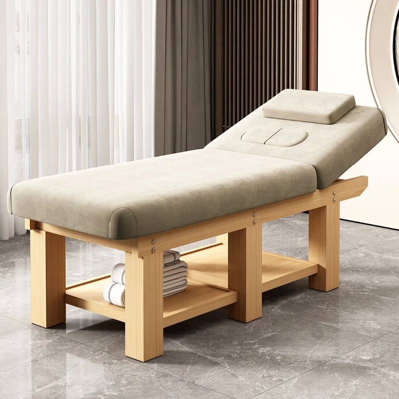 Japanse Behandelingen Houten Bedden Professionele Wimpers Esthetische Massage Brancard Schoonheidssalon Tas Tafels Massagee Bericht