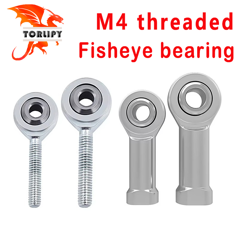 M3 M4 Fisheye Ball Bearings 3D Printer Parts Rod Ends Joint Thread Female Ball Bearing SI4T/K SI3T/K Fish Eye Part 3D Printer