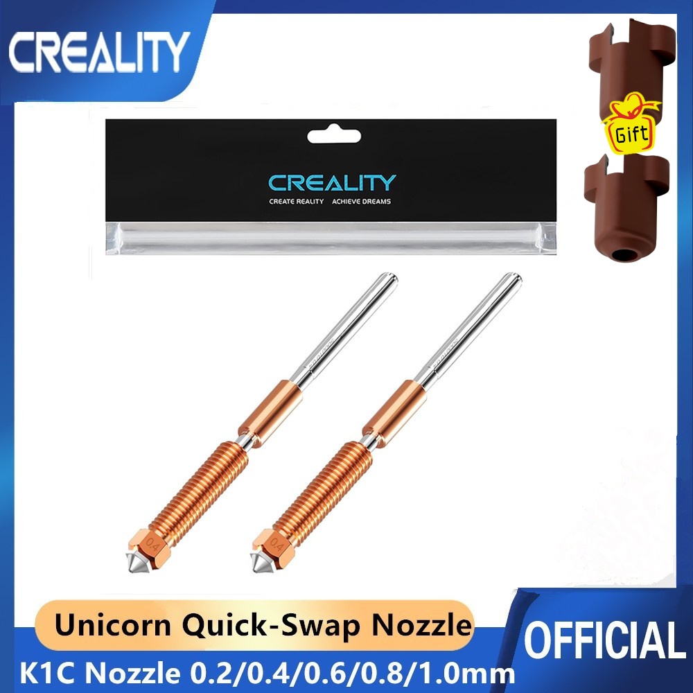 Creality 2 stks K1C/Ender 3 V3 Eenhoorn Quick-Swap 3D Printer Nozzle Kit 0.2/0.4/0.6/0.8/1.0mm voor Creality K1C/Ender 3 V3/V3 Plus