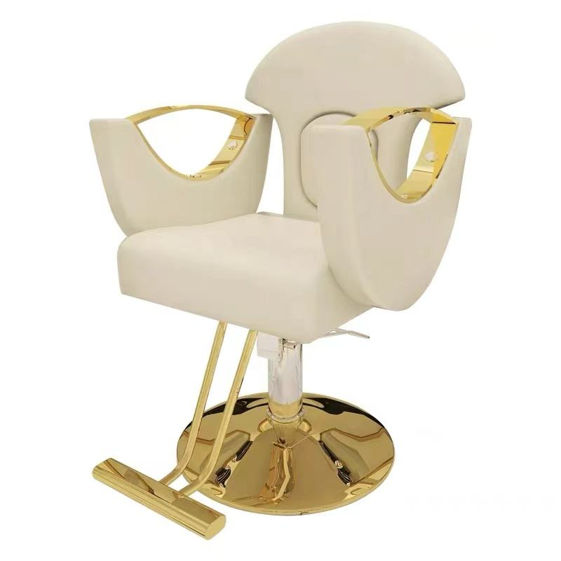 Cheap Price 175 Degree Recline Plywood Frame Chrome Base and Steel Footrest Hairdressing Styling Chairs