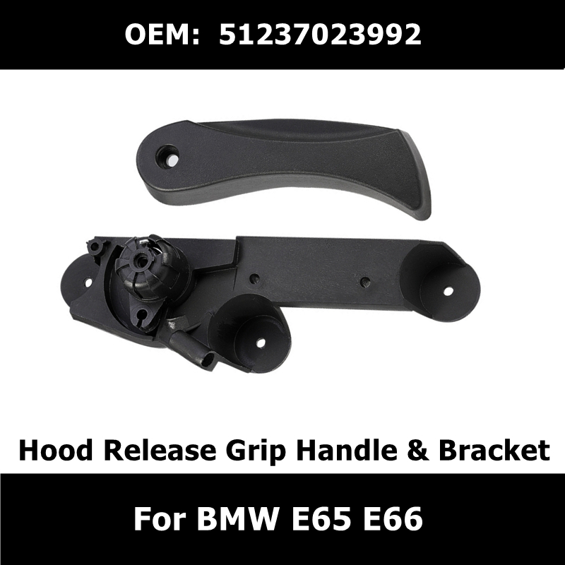 51237023992 Auto Accessoires Hood Release Grip Handvat & Beugel Voor Bmw E65 745I 750I 760I Alpina E66 745Li 750Li