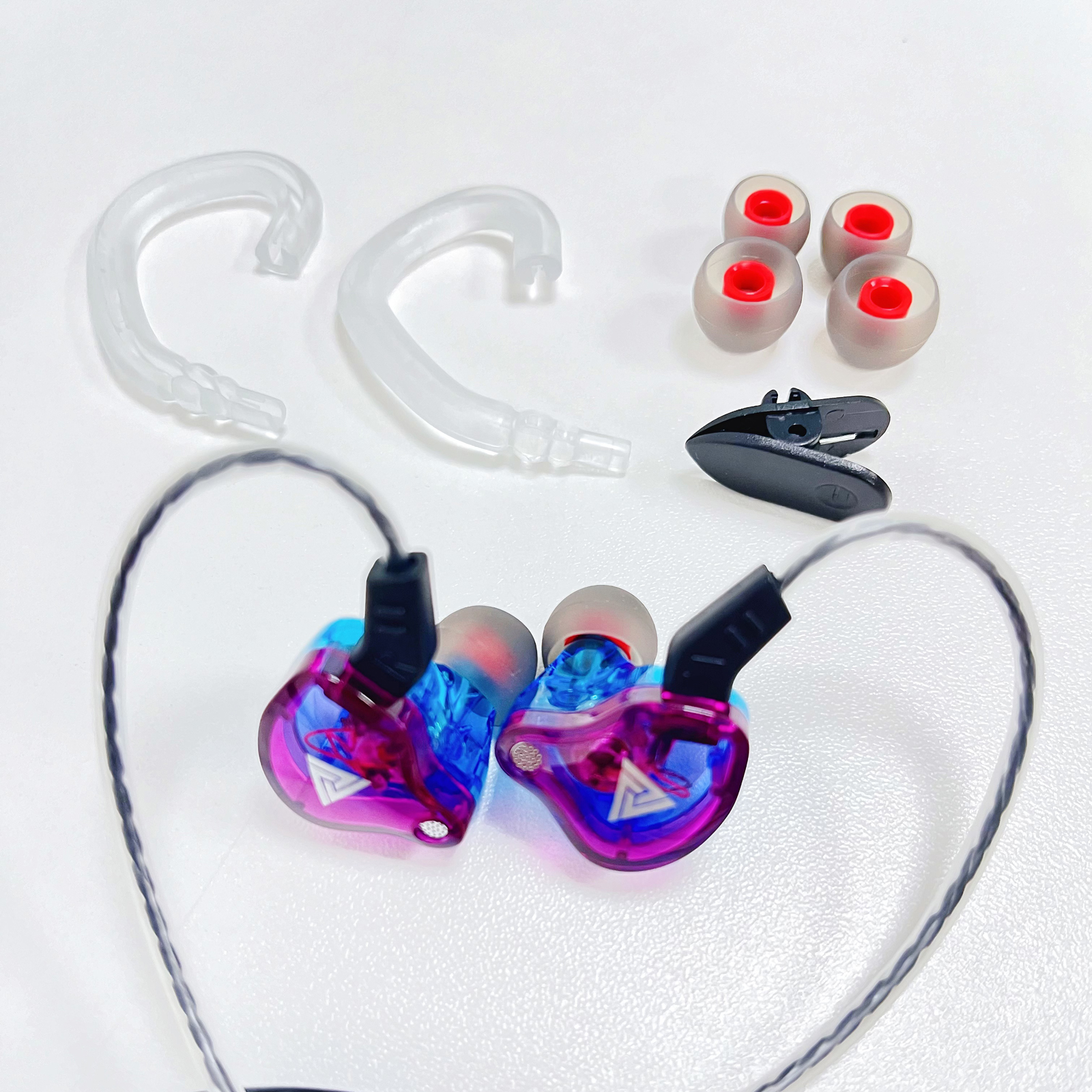 Original QKZ AK6 Headphones In Ear 6 Dynamic Driver Unit Earphones With Mic Stereo Sports HIFI Subwoofer Headset Monitor Earbuds