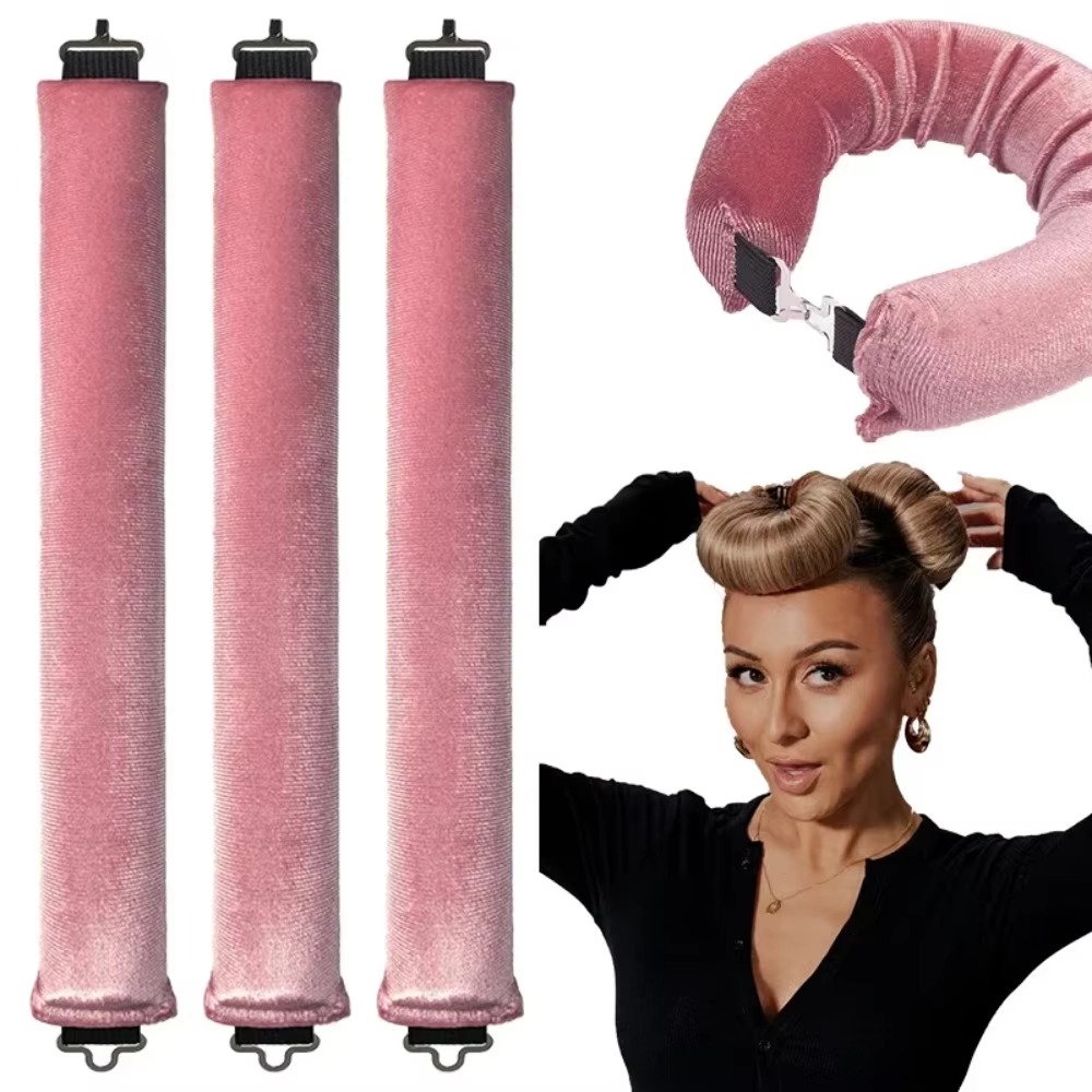 Haaraccessoires Warmteloze krullen Schoonheid Vrouwen Krullende producten Haarkrulspeld Rubber Curling Slaap Kapper Gereedschap Haarschuimrollers