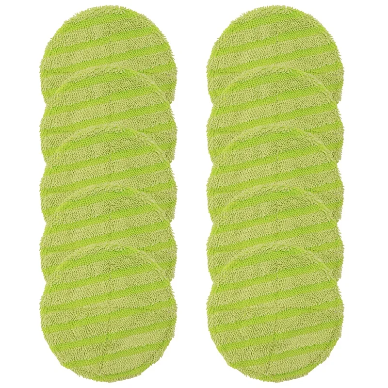10 sztuk podkładka zastępcza do bezprzewodowego elektrycznego obrotowego mopa zamiatarka bezprzewodowy elektryczny obrotowy Mop wymiana Scrubber Pad