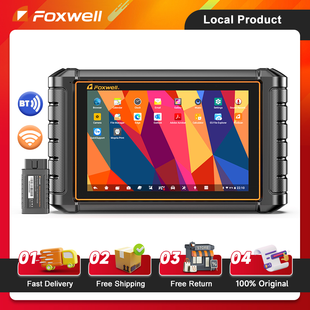Foxwell เครื่องมือสแกน NT1009แบบสองทิศทางบลูทูธ OBD2การถอดรหัส ECU 30 + รีเซ็ต Fca autoth สามารถ FD ทุกระบบเครื่องมือวินิจฉัย