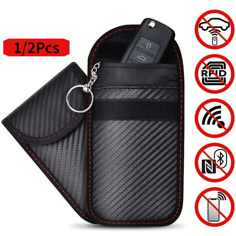Karte Auto Schlüssel box Anhänger Signal Abschirmung Tasche RFID Abschirmung Schlüssel Kredit verdickte Karten tasche Datenschutz Schutz Aufbewahrung sbox