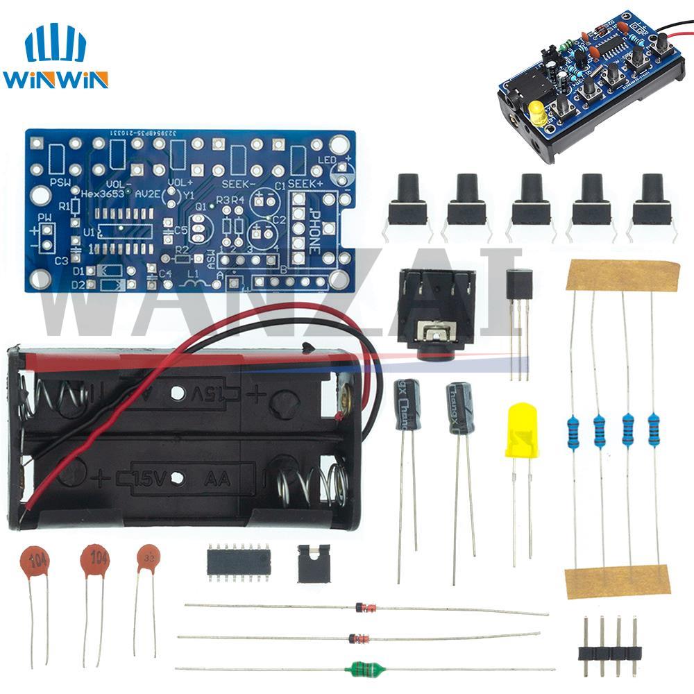 Kits électroniques de bricolage, Module récepteur Radio FM stéréo sans fil PCB 76MHz-108MHz DC 1.8V-3.6V