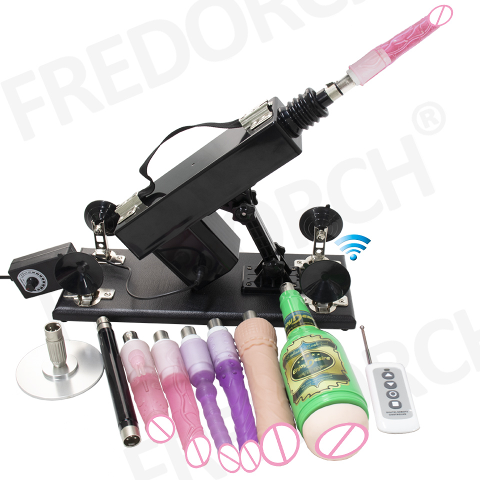 FREDORCH Macchine del sesso per donna, Pistola automatica per masturbazione 3XLR, Macchine del sesso per adulti con dildo, Giocattoli sessuali, Macchina del sesso
