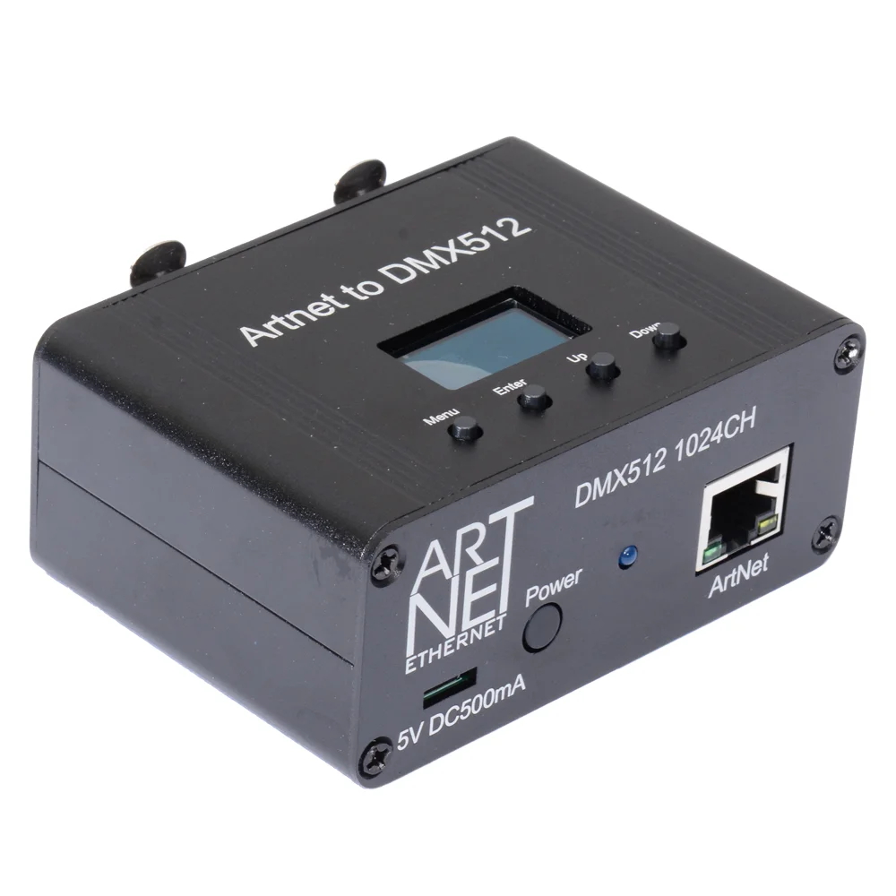 Controlador de iluminación Ethernet ArtNet DMX512 RDM interfaz 2 Universe 1024 Disco con MA2 Titan Freesytle