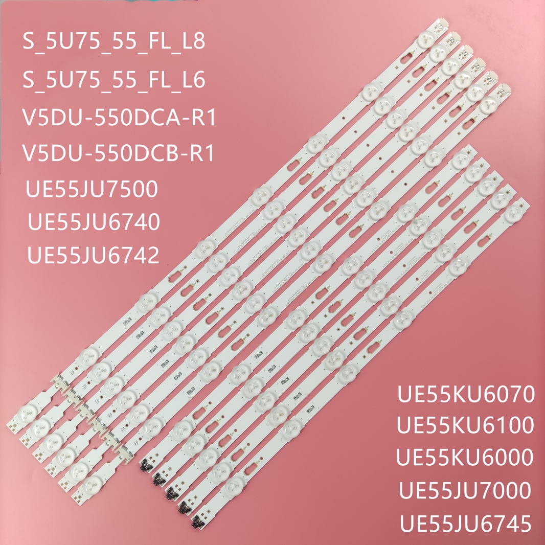 LED-achtergrondverlichtingsstrip (12) voor UE55KU6000K UE55KU6000 UE55MU6175U UE55KU6020 UE55MU6120 UE55MU6105K UE55MU6175U UE55MU6175
