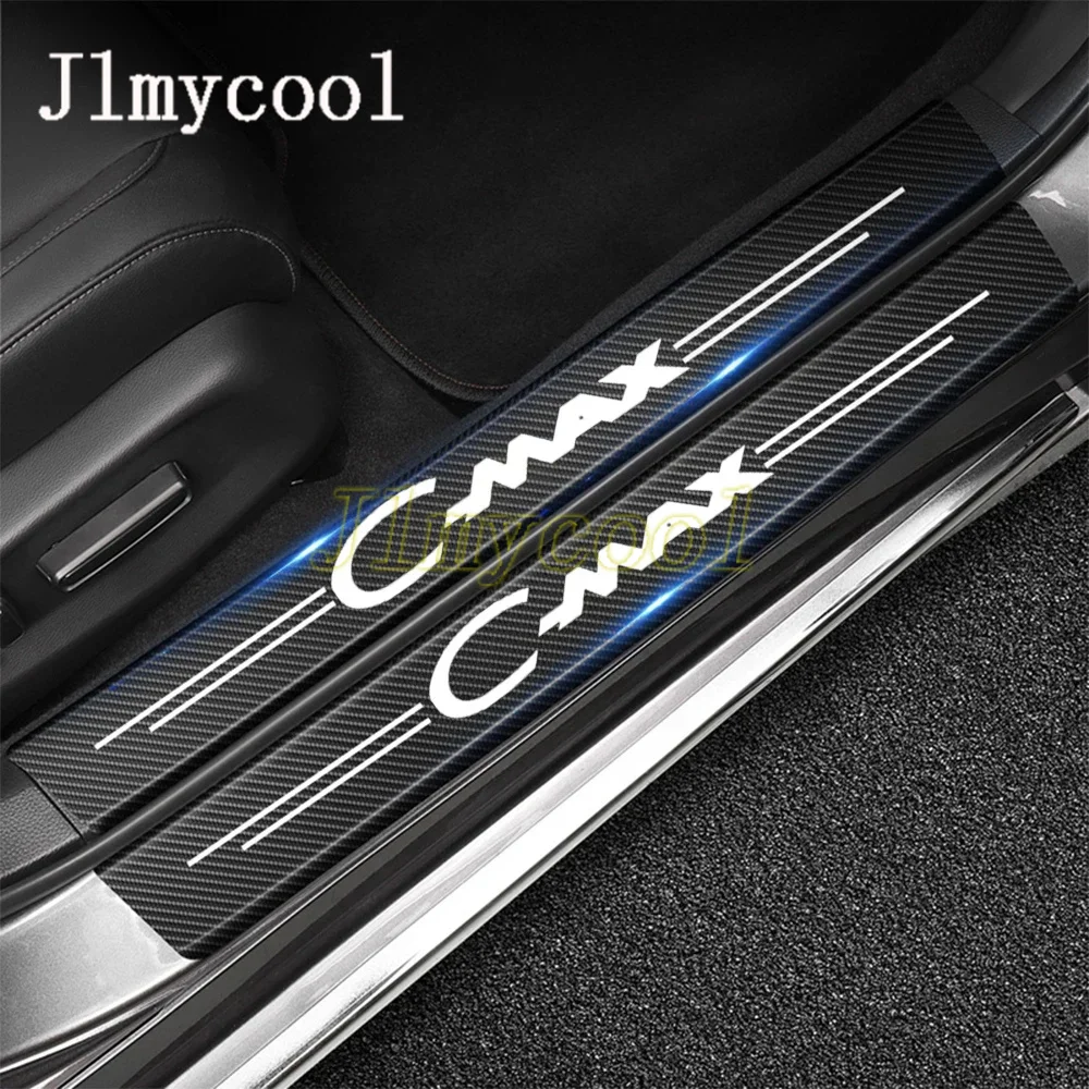 Autocollant de protection pour seuil de porte de voiture, 4 pièces, pour CMAX C MAX c-max 2012 2013 2015 2016 2017 2018 2019 2020 2021 2022