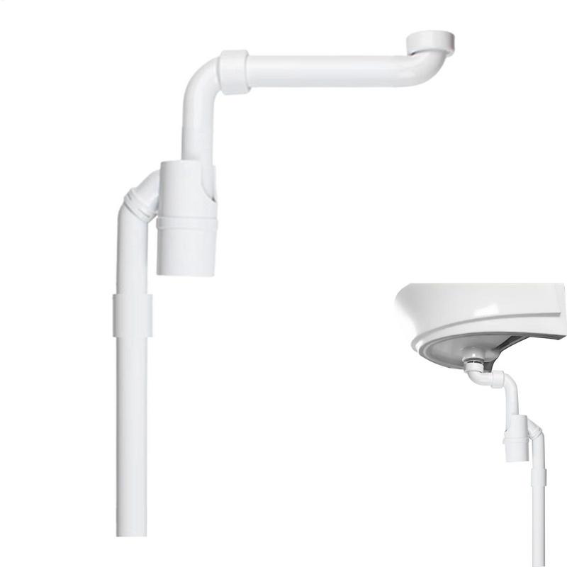 Flexible Drain Pipe Adjustable P Trap Flexible Drainage Pipe Anti-Odor Sink Plumbing Space-Saving Extension Tube For Bathroom