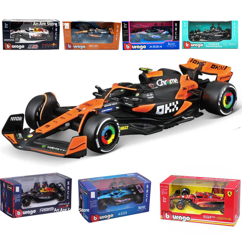 Bburago A524 BWT 1:43 Aston Martin F1 # Легкосплавный автомобиль 14 Alonso Red Bull RB20, литая модель автомобиля Ferrari SF24 16 # Игрушка McLaren mcl38