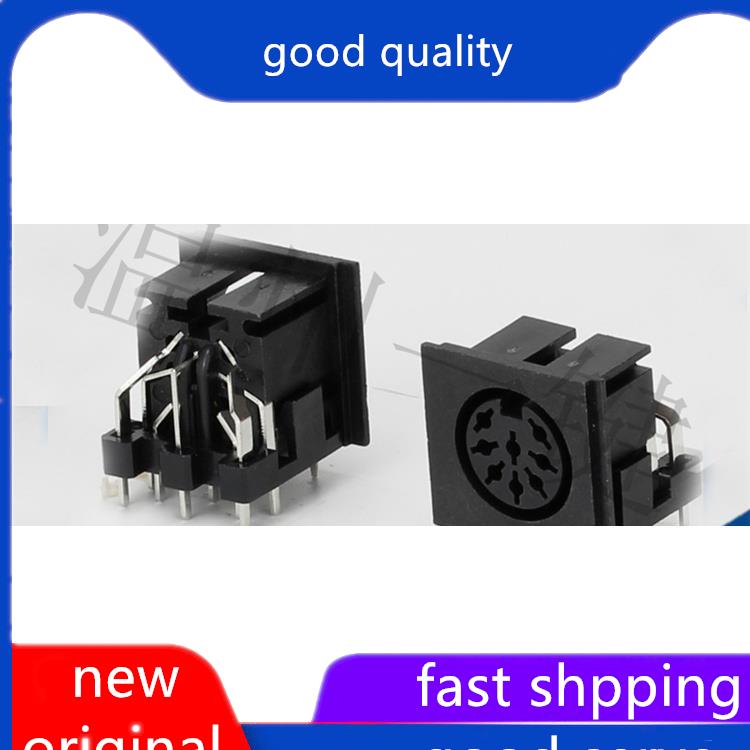 10pcs original new DS-8-03-1 square SD terminal connector, large 8-core 10 pin socket, 8PIN pin DIN female base