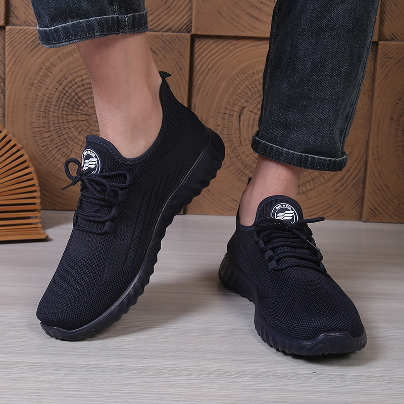 Zapatillas Deportivas Casuales de Punto Transpirables para Hombre 2026 - Zapatillas de Running Ligeras con Suela Blanda, Mocasines para Hombre, Zapatos de Una Pieza para Hombre