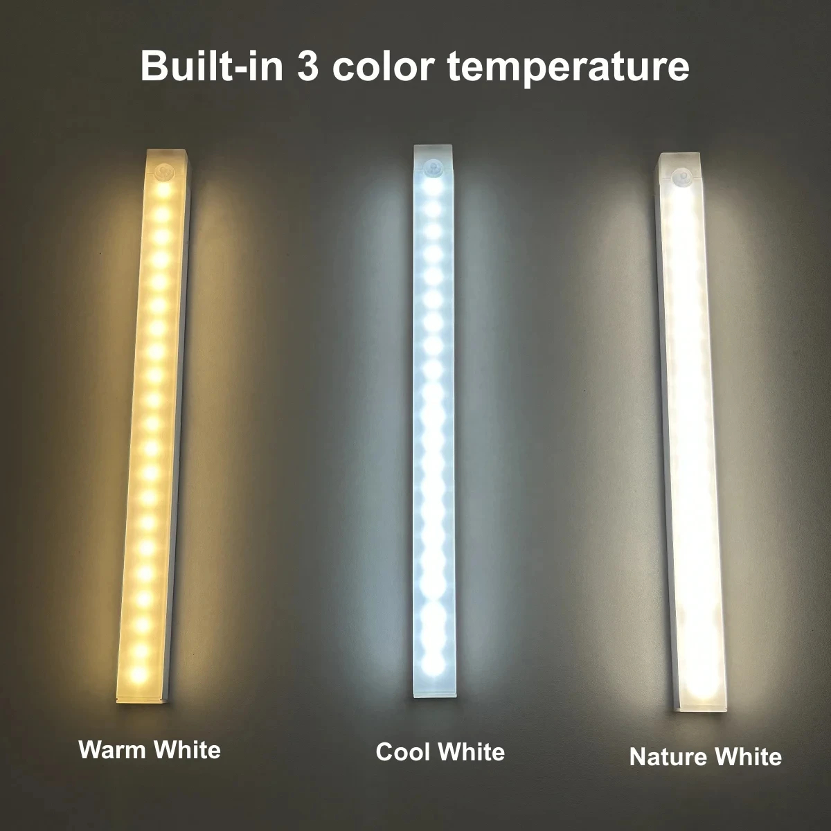 Led 충전 인체 센서 라이트 바 옷장 캐비닛 침실 기숙사 잠자는 자기 긴 스트립 야간 조명
