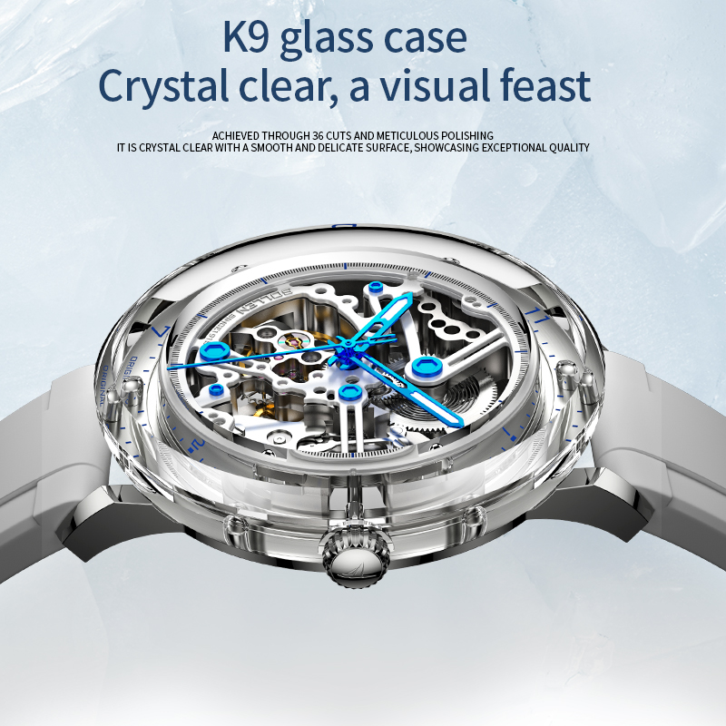 2025 pagani designs relógio automático masculino de luxo para homem transparente mecânico esporte esqueleto à prova dwaterproof água relógios pulso reloj