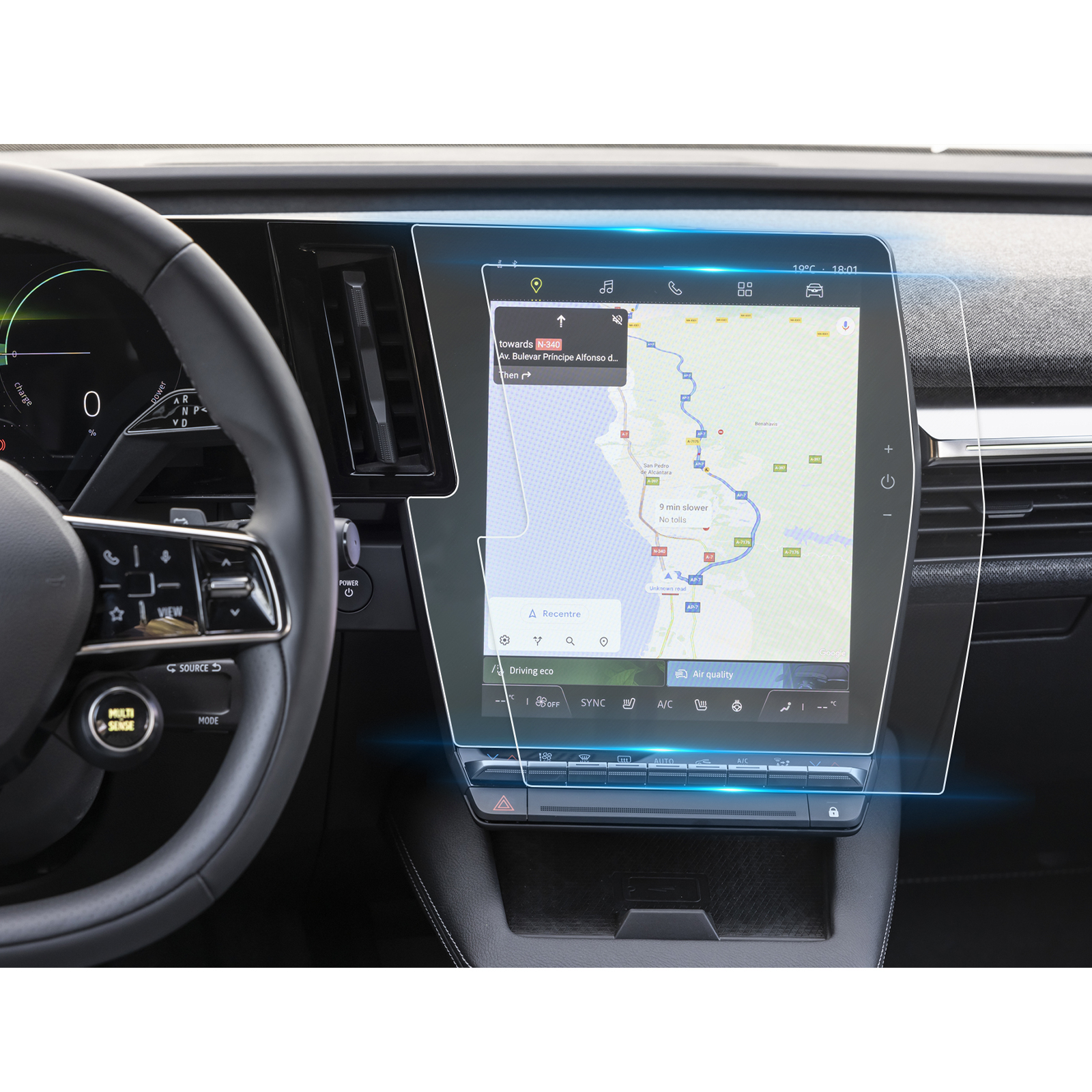 LFOTPP Nano Screen Protector for Renaul Megane E-Tech/ Austral Car Navigation Instrument Display Auto Renault Megane Accessories