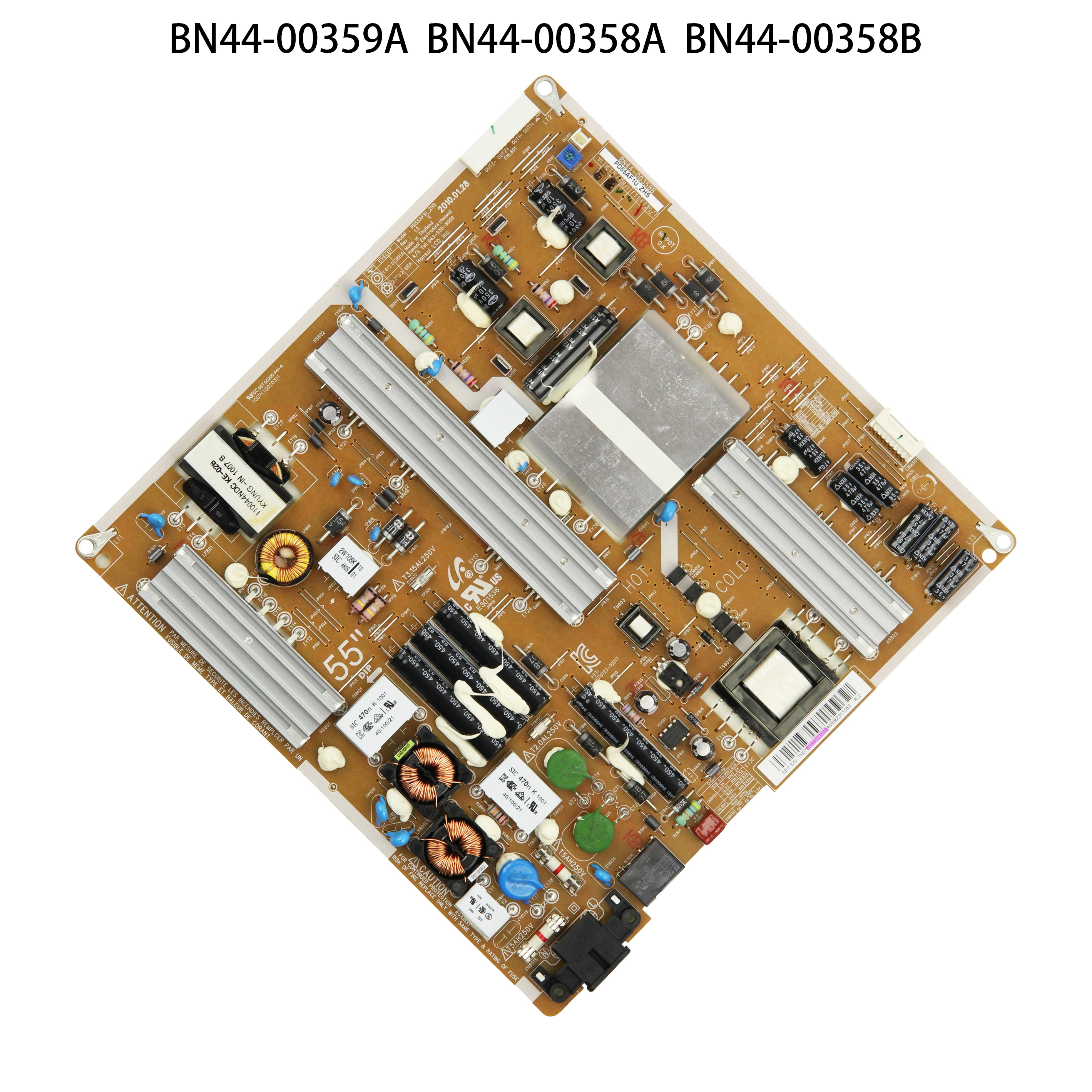 Placa de alimentación BN44-00358A BN44-00358B BN44-00359A PD55AF1U_ZHS es para UN55C5000QF UN55C6300SF UN55C6400RF UN55C6500VF TV de 55 pulgadas