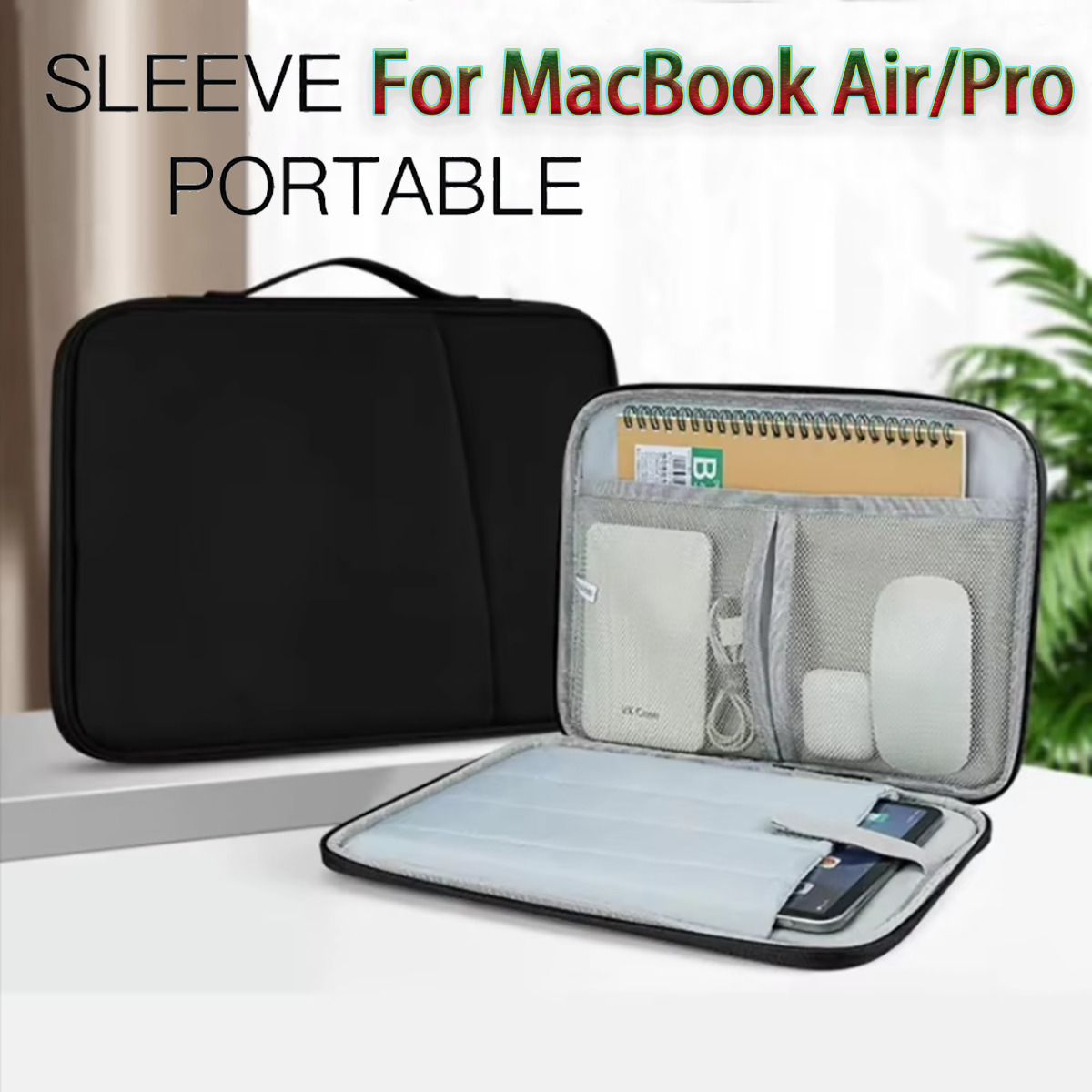 Borsa a tracolla per laptop con custodia per MacBook Air 13 15 pollici, Notebook MacBook Pro 13 14 16 pollici M1 M2 M3 M4, impermeabile con cerniera, borsa portatile