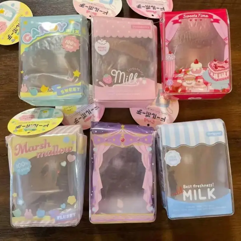 Pochette de rangement de bonbons pour poupées en peluche, boîte mystère transparente en Pvc, sac d'exposition extérieur pour poupée de dessin animé, cadeau d'anniversaire, 2024