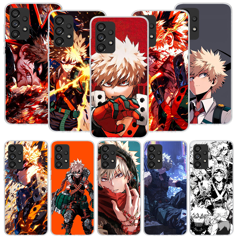Casing Ponsel Bakugou Katsuki MHA My Hero untuk Samsung Galaxy A16 A14 A15 A13 A12 A54 A55 A53 A52 A24 A25 A23 A22 A34 A35 A33 A32 A0