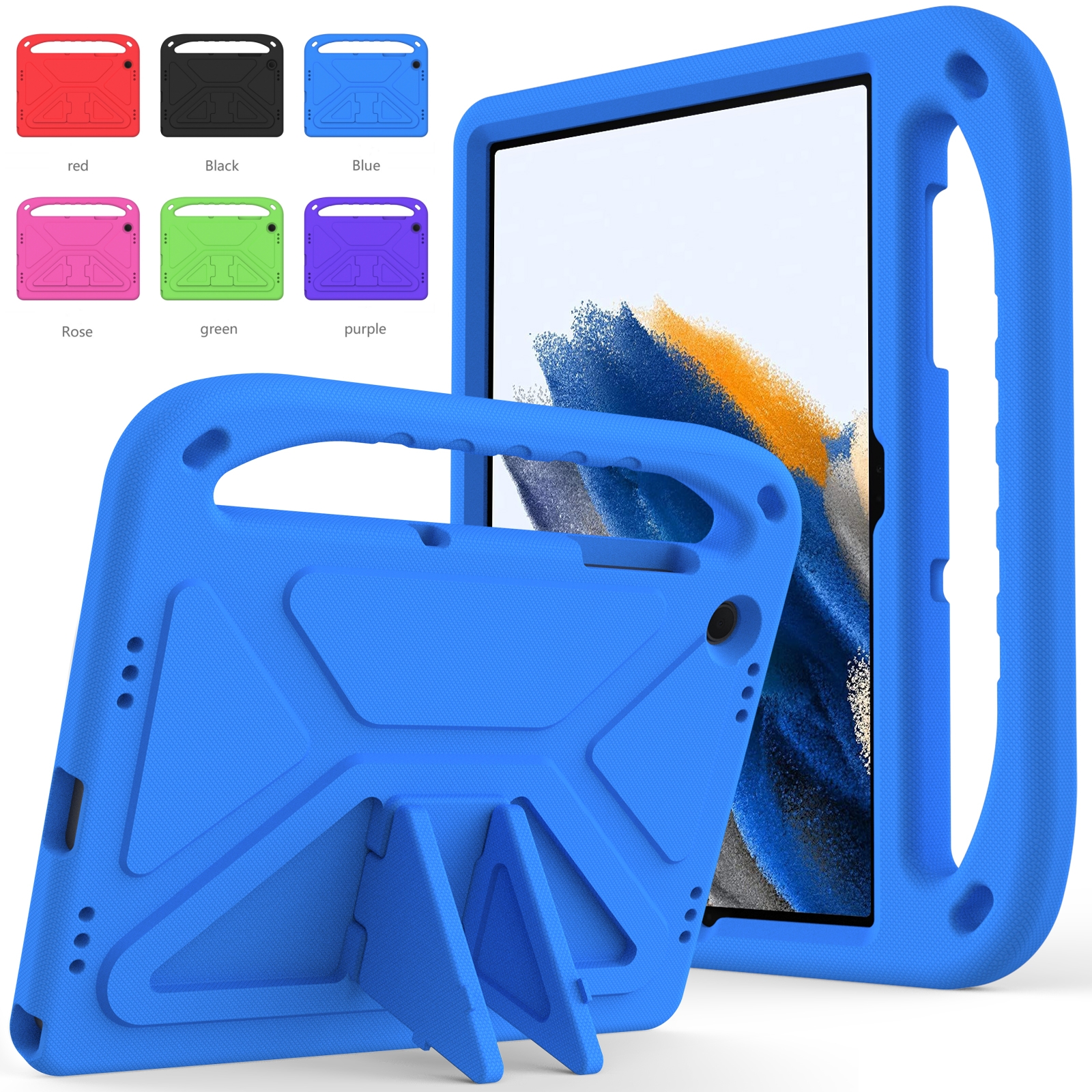 Kinder EVA Stand Case voor Samsung Galaxy Tab A11 A9 Plus A8 10.5 X200 S11 S7 S8 S9 FE S10+ S6 Lite 10.4 P620 A9+ A7 Lite 8.7 hoesje