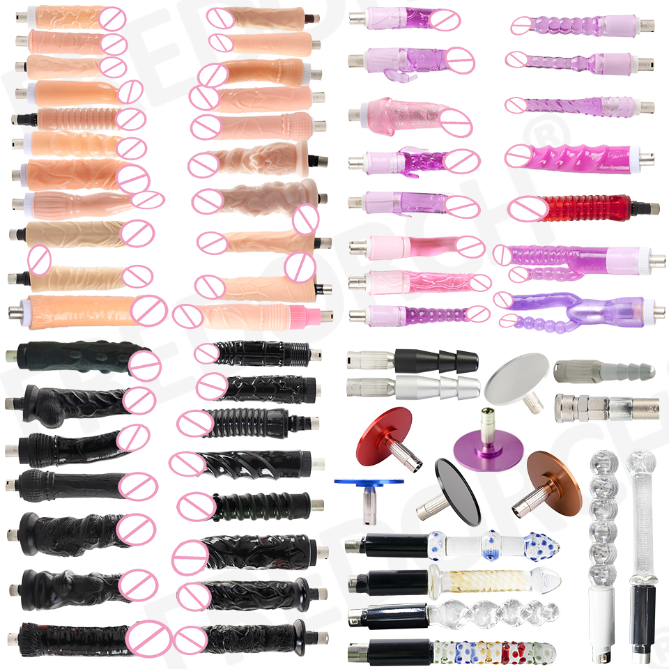 28 Jenis Aksesoris Mesin Seks Tradisional 3XLR 3PRONG Aksesoris Dildo Suction Cup Mesin Cinta Masturbasi Seks Untuk Mesin Seks