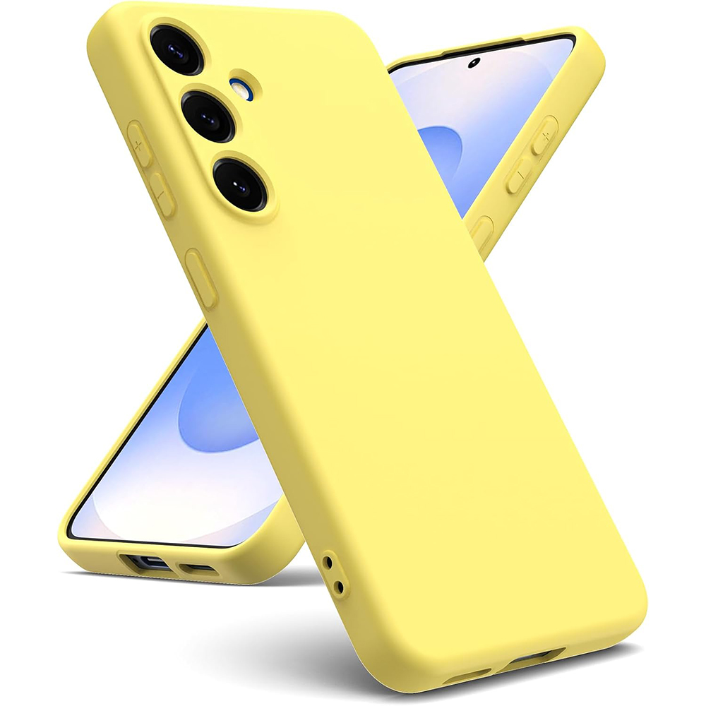 Funda de silicona líquida de lujo para Samsung Galaxy S25 S24 S21 FE S23 S22 Ultra Plus, funda trasera suave de Color caramelo mate a prueba de golpes