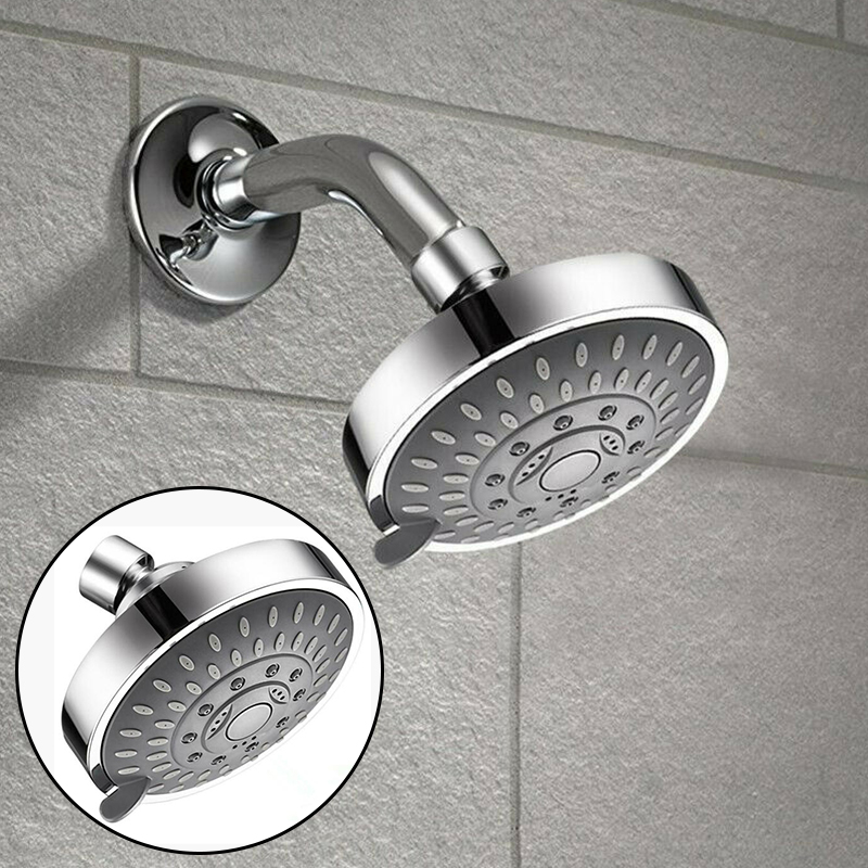 4Inch High Pressure Shower Head Sprayer 5 Modes Adjustable Rainfall Shower Head Sprayer Bathroom Fixture Faucet Replacement Part