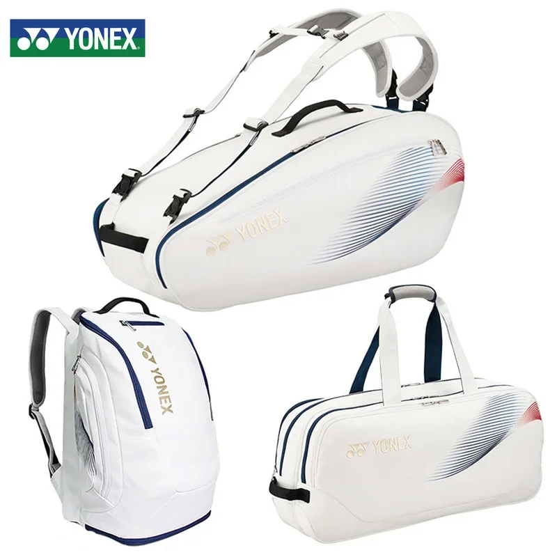 Yonex-bolsa de bádminton auténtica, mochila profesional para raqueta de tenis, deportes de moda, impermeable, gran capacidad, entrenamiento de competición