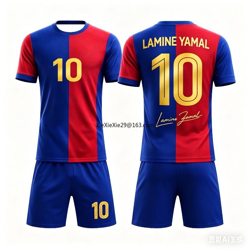 Conjunto de Camiseta y Pantalones Cortos de Fútbol 3D Transpirable para Niños y Adultos, Diseño AI Yamal No.10, Moda 2026, Ropa para Padres e Hijos