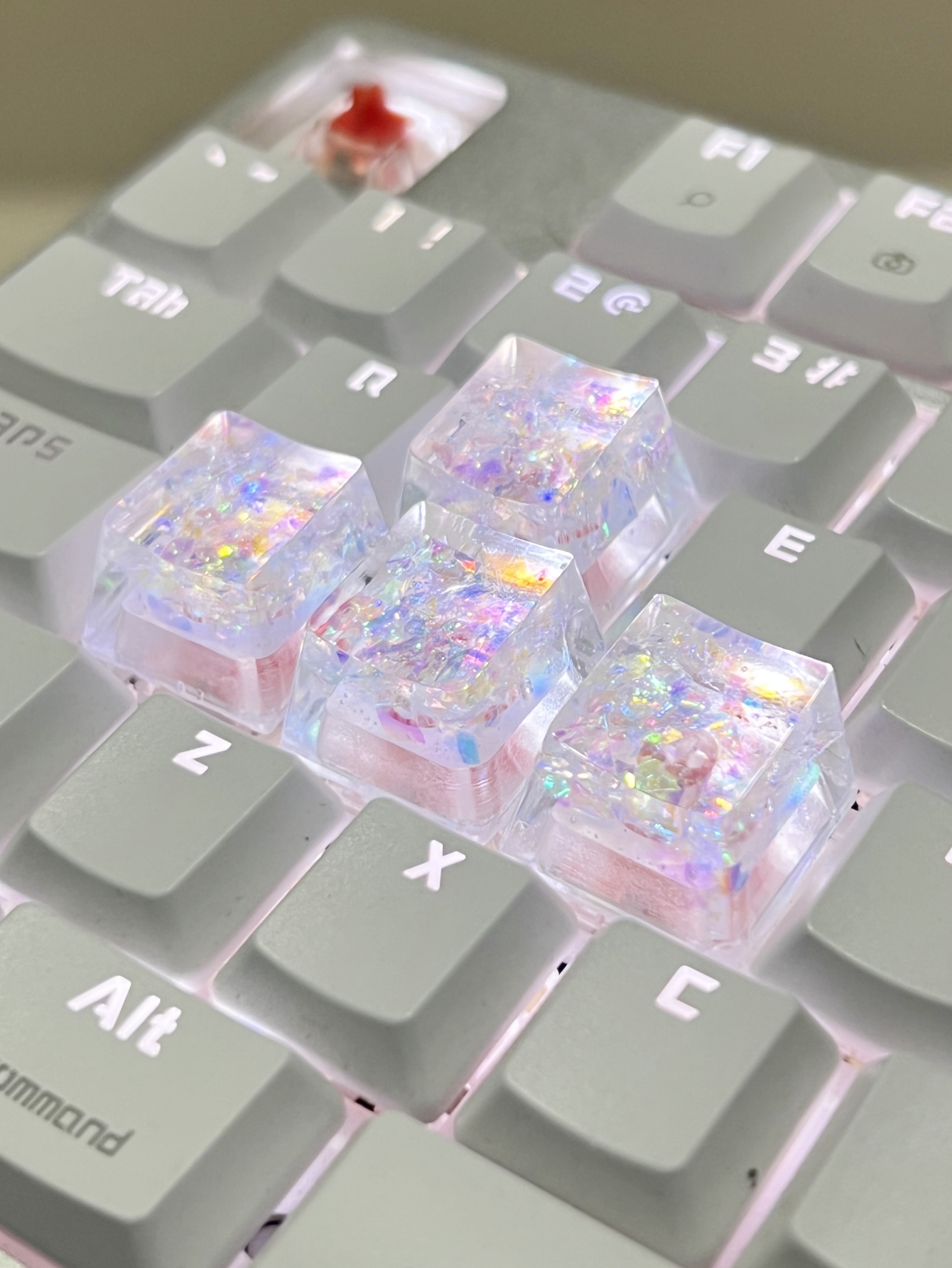Capuchons de touches translucides colorés pour clavier mécanique, 4 pièces, haute qualité, offre spéciale