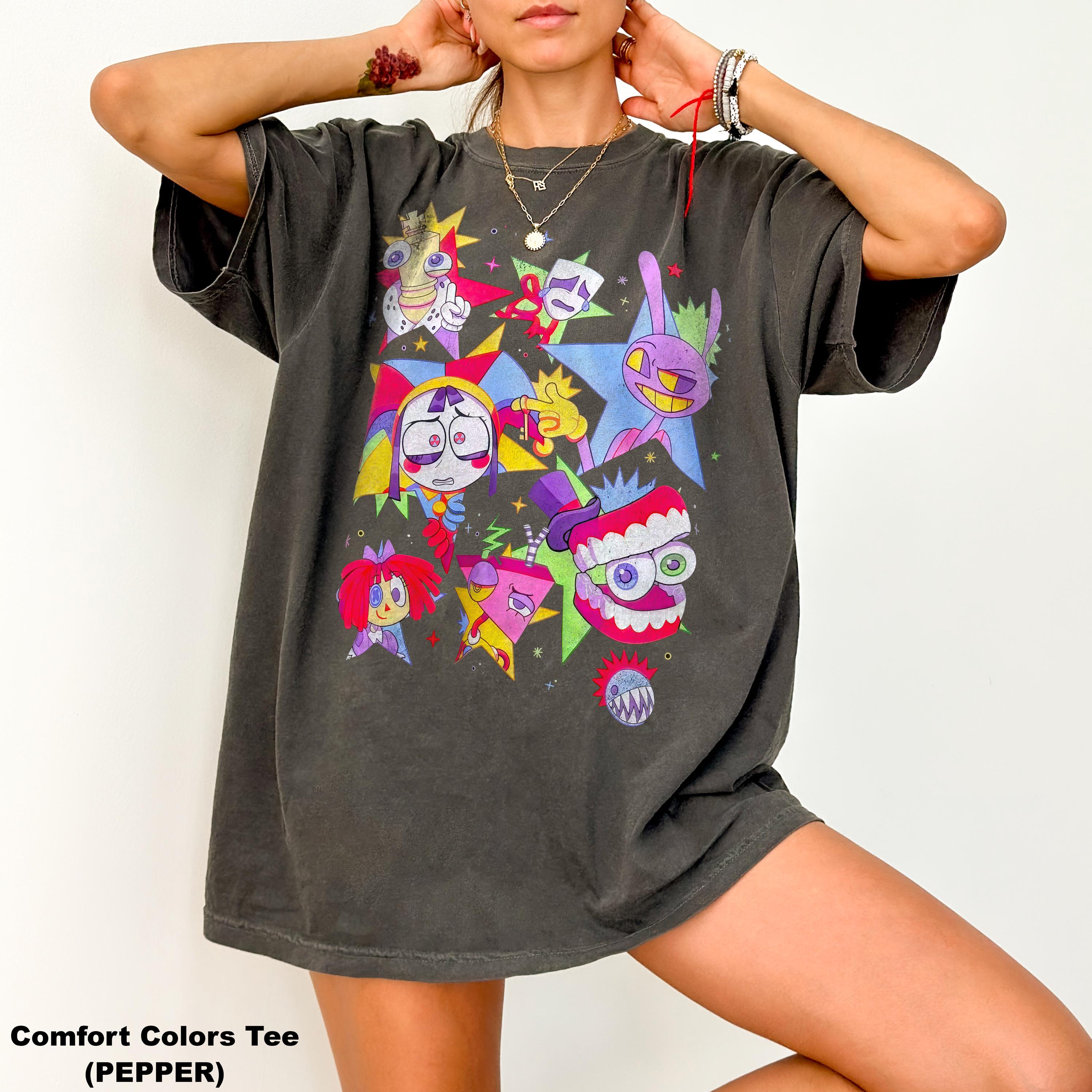 T-shirt The Amazing Digital Circus 2026 per Uomo e Donna, Abbigliamento Estivo 100% Cotone, Magliette a Maniche Corte con Cartoni Animati, Streetwear di Alta Qualità