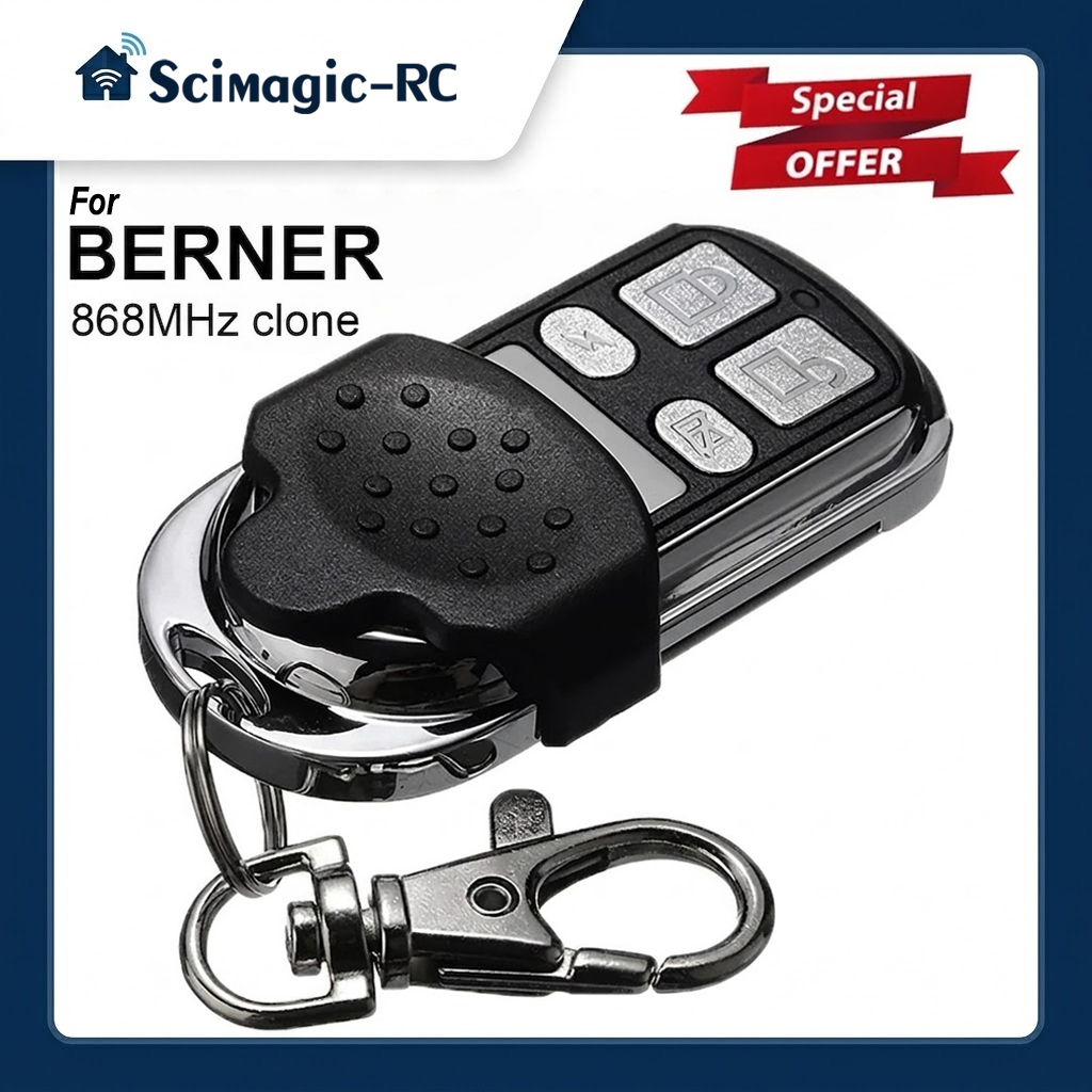 Berner 868 Mhz abridor de puerta de garaje Control remoto BHS211 BHS221 BHS110 BHS121 BHS130 BHS140 BHS153 868mhz
