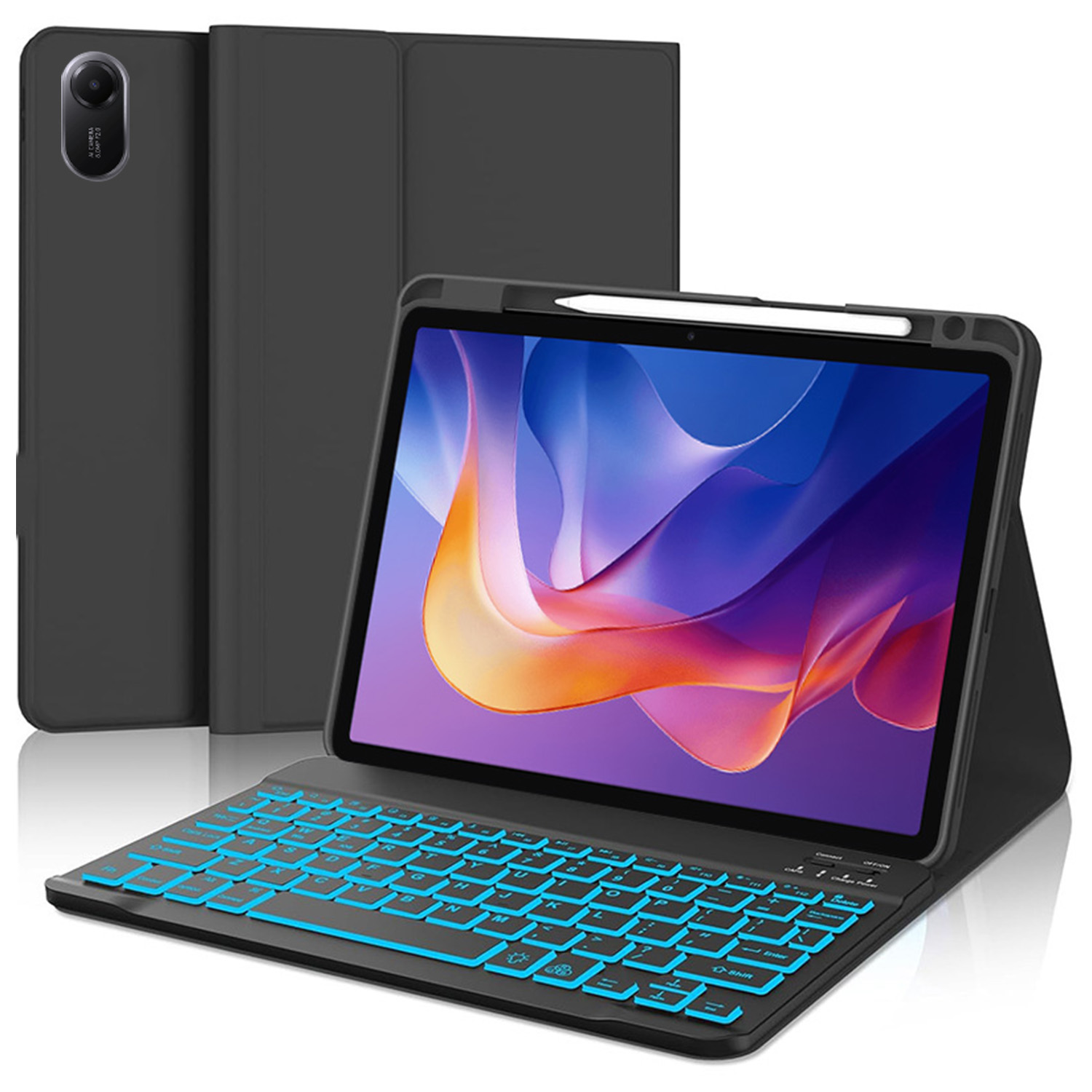 Funda de teclado para Xiaomi Redmi Pad 2, funda de teclado para Redmi Pad 2, funda para tableta de 11 pulgadas con ranura para lápiz