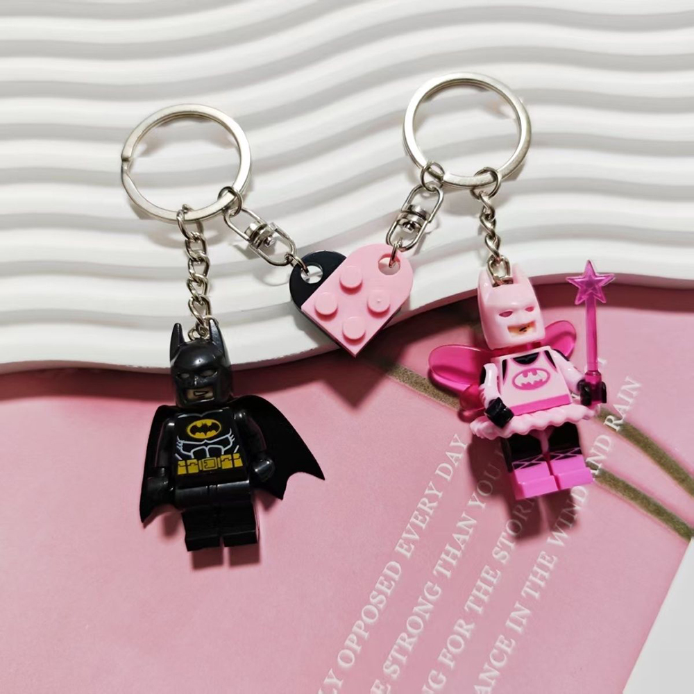 Linda artesanal 3d fada estrela rosa preto morcego chaveiro magnético y2k arco chaveiro mochila pingente casal chaveiro presentes
