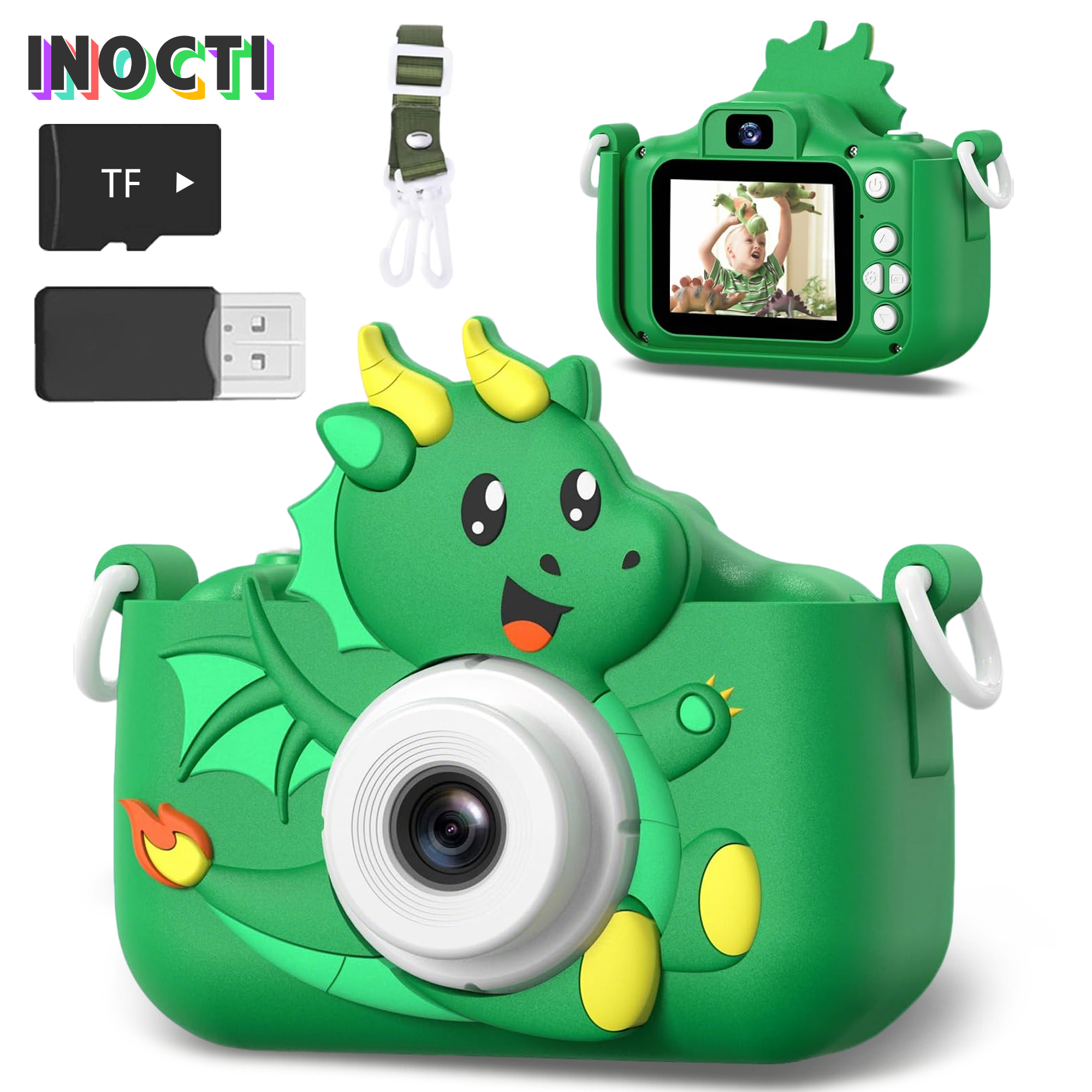 Kinder Digitalkamera Dual Kamera HD 1080P Videokamera Spielzeug Mini Cam Display Kinderspielzeug für Geburtstags-/Weihnachtsgeschenk