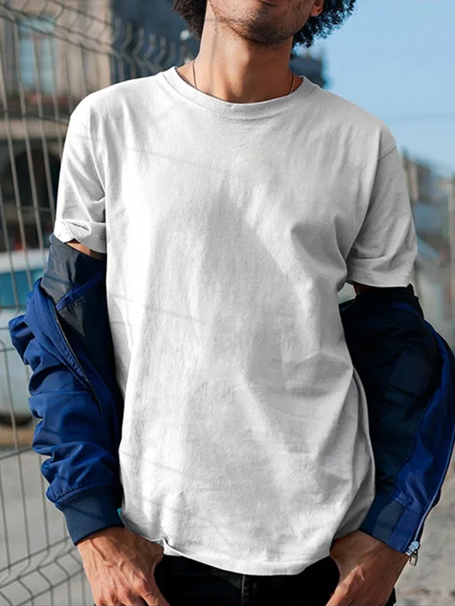 180 gramas de algodão sólido tshirts dos homens manga curta moda marca tendência branco preto roupas camisetas mulher produtos personalizados verão