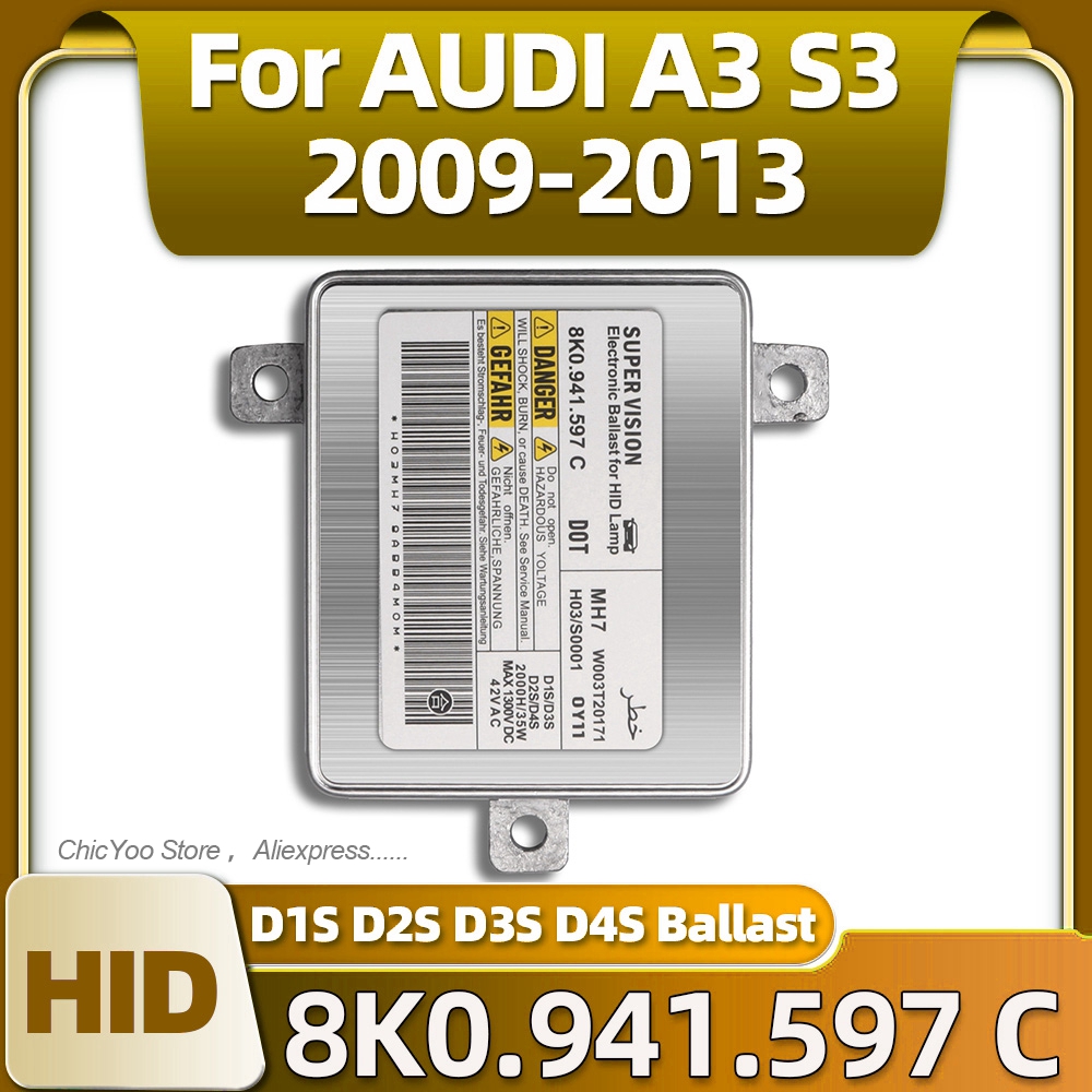 Ballballast 12V lampu depan Xenon D1S D2S D3S D4S 35W blok kontrol 8K0.941.597 C untuk AUDI A3 S3 2009 2010 2011 2012 2013