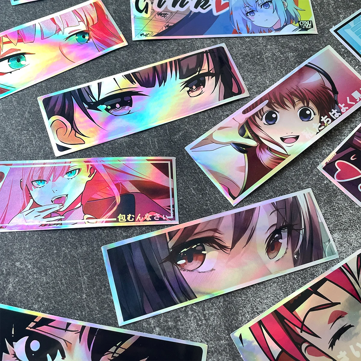 32 Adesivos de Carro JDM de Meninas Anime de 12cm, Decoração em Vinil para Janelas de Carro, Motocicletas e Capacetes
