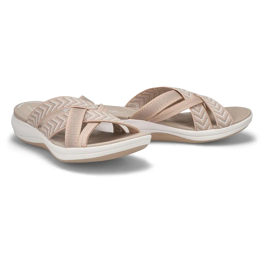 Zapatilla de casa para mujer, sandalias de nube con tiras cruzadas, chanclas de verano, chanclas de playa, zapatos de plataforma informales para hombre y mujer, zapatos planos para mujer