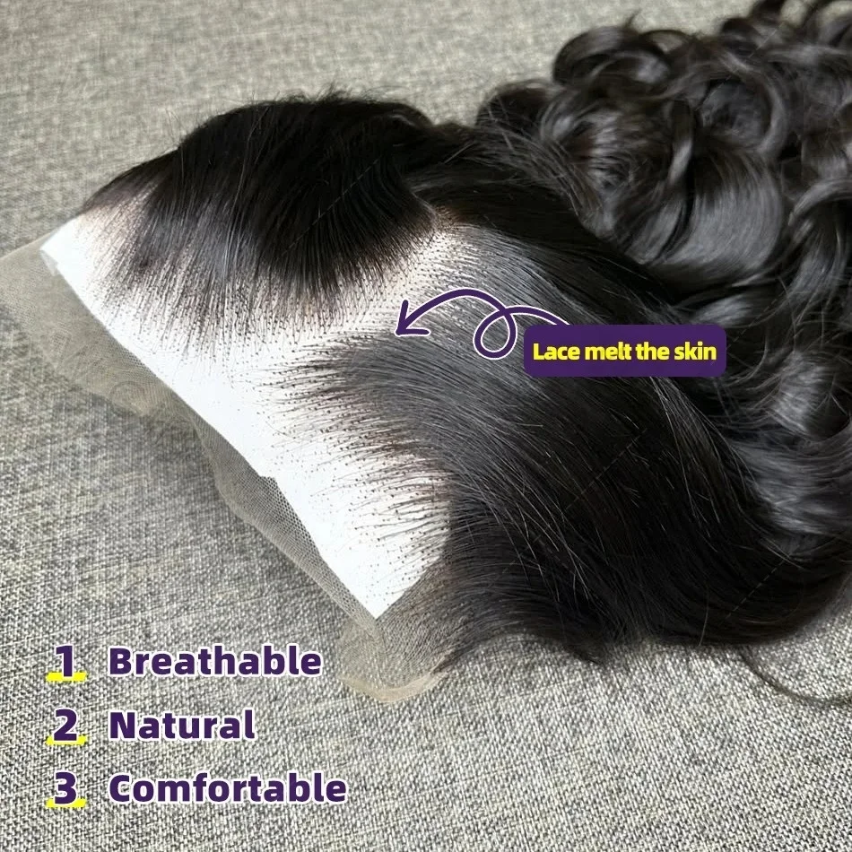 40 42 Inch 250% Density Human Hair Wigs Body Wave 13x4 13x6 HD Lace Frontal Wigs Glueless Wear&Go Wigs Pre Plucked Baby Hair Soft Bouncy Brazilian Virgin Hair Wigs For Ladies