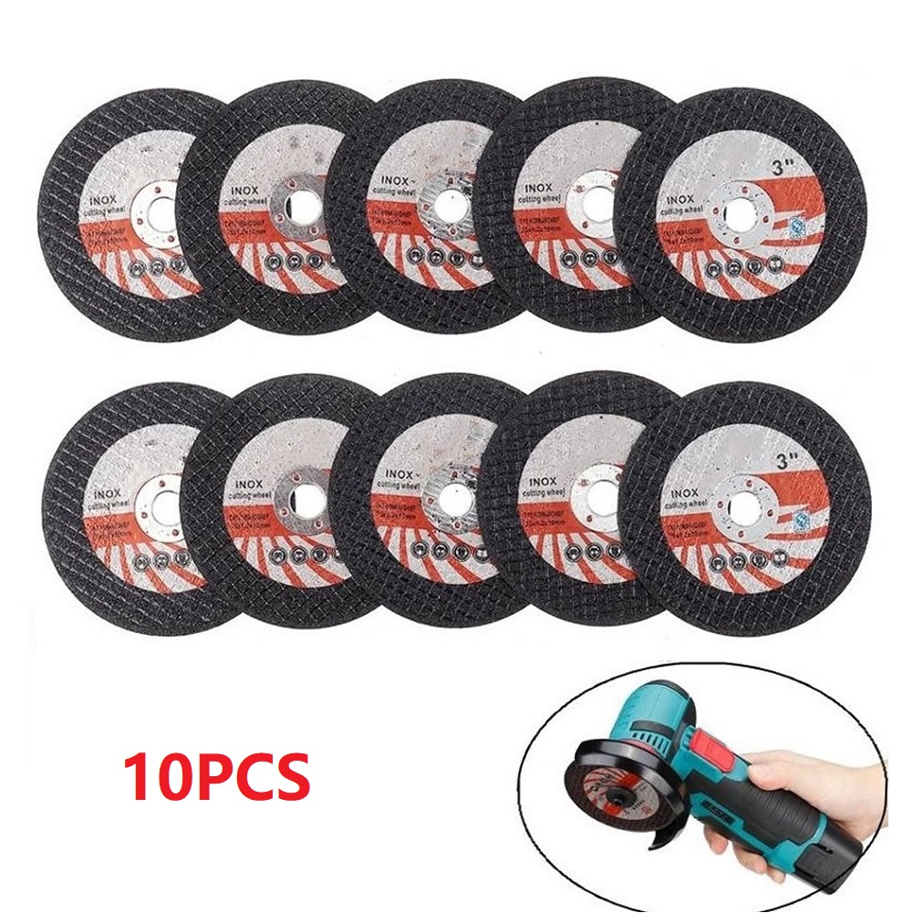 10pcs 75mm 미니 커팅 디스크 앵글 그라인더 용 원형 수지 그라인딩 휠 연마 커팅 디스크 Electic 커팅 시트